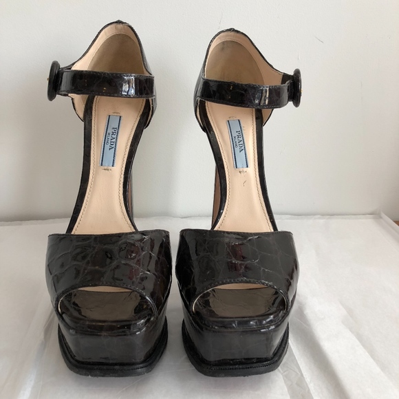 PRADA Donna Platform Heeled Sandals - Picture 5 of 8